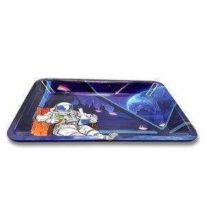 Astronaut Metal Tray - Rolling